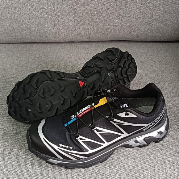 Salomon XT-6 Gore-Tex NEW Black/SilverSole Waterproof L47450600 Gender Inclusive - Picture 6 of 11